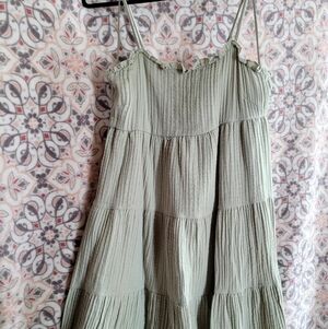 Light Green Tiered Sundress